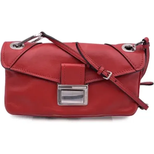 Pre-owned Shoulder Bags, female, , Size: ONE SIZE Pre-owned Leather shoulder-bags - Miu Miu Pre-owned - Modalova