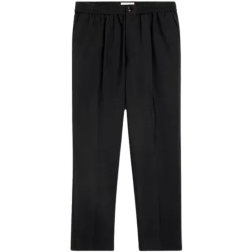 Cropped Elasticated Waist Pant , male, Sizes: L - Ami Paris - Modalova