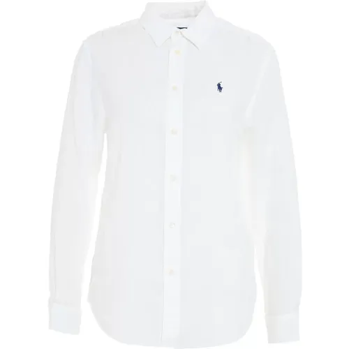 Weißes Ss24 Damenhemd , Damen, Größe: L - Ralph Lauren - Modalova