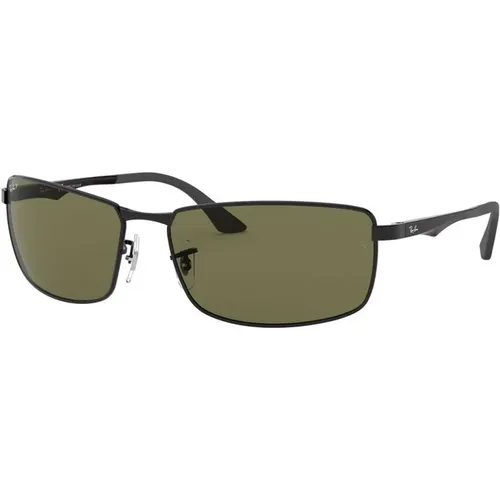 Rectangular Sunglasses Green Polarized Model , male, Sizes: 61 MM - Ray-Ban - Modalova