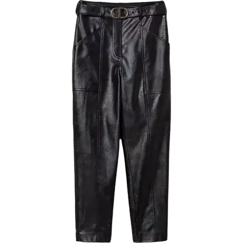 Viscose Polyester Pants , female, Sizes: XS, S - Twinset - Modalova
