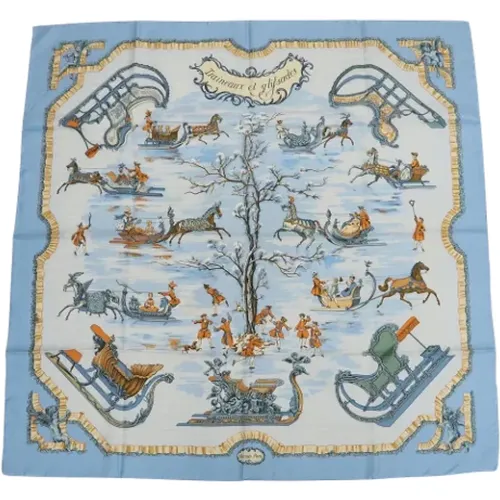 Pre-owned Scarves, female, , Size: ONE SIZE Pre-owned Silk scarves - Hermès Vintage - Modalova