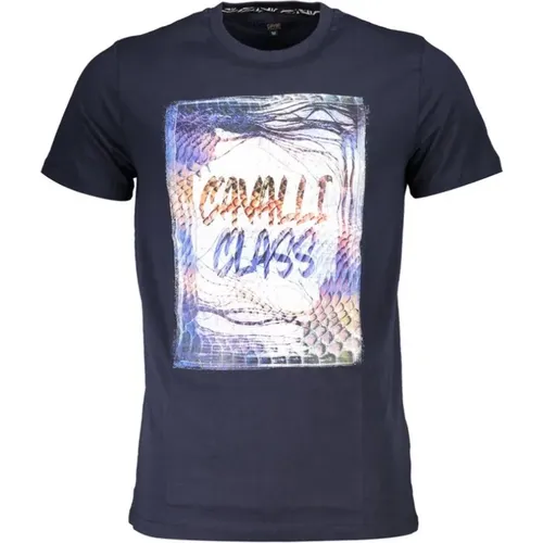 Druck Logo Kurzarm Tee , Herren, Größe: M - Cavalli Class - Modalova