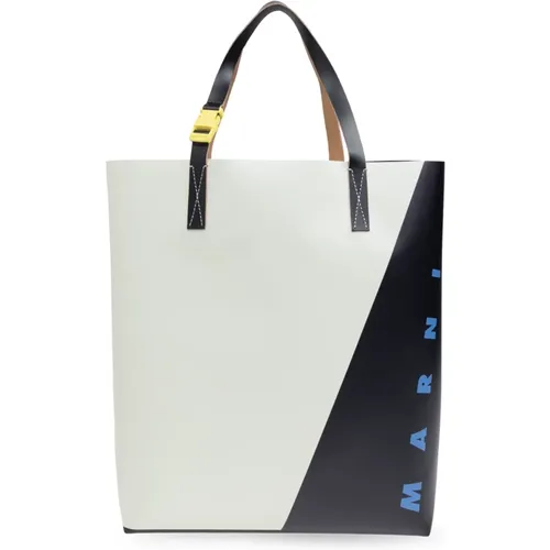 Tote Bags, male, , Size: ONE SIZE Shopper Bag - Marni - Modalova