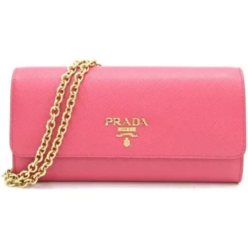 Pre-owned Leather wallets , female, Sizes: ONE SIZE - Prada Vintage - Modalova