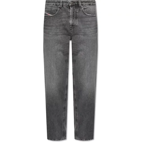 Straight Jeans, male, , Size: W34 Jeans 2001 D-Macro L.30 - Diesel - Modalova