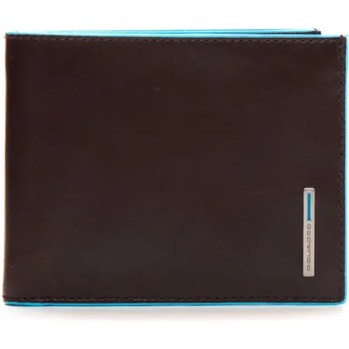 Wallets & Cardholders, male, , Size: ONE SIZE Leather Wallet with Cardholder Compartments - Piquadro - Modalova