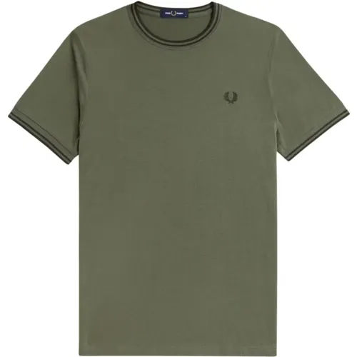 Twin Tipped T-Shirt , Herren, Größe: M - Fred Perry - Modalova