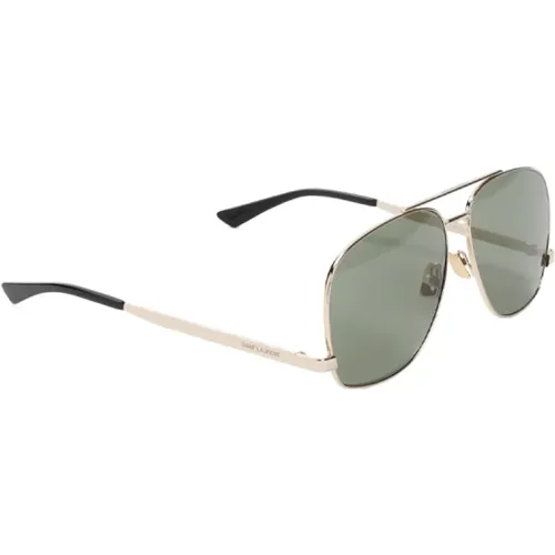 Golden Aviator Sunglasses Metallic Ss24 , female, Sizes: ONE SIZE - Saint Laurent - Modalova