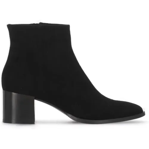 Schwarze Wildleder Stiefeletten , Damen, Größe: 39 EU - Julie Dee - Modalova