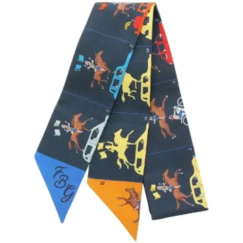 Pre-owned Scarves, female, , Size: ONE SIZE Pre-owned Silk scarves - Hermès Vintage - Modalova