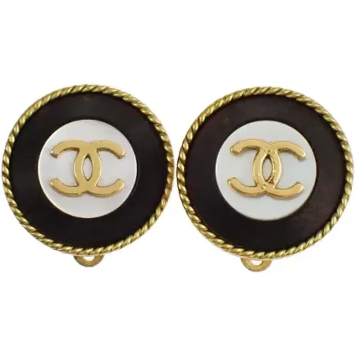 Pre-owned Jewellery, female, , Size: ONE SIZE Pre-owned Metal earrings - Chanel Vintage - Modalova