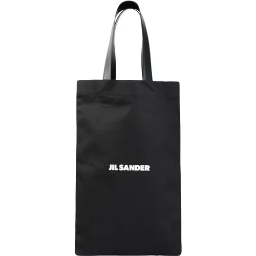 Shopper Bag with Logo Embellishment , male, Sizes: ONE SIZE - Jil Sander - Modalova
