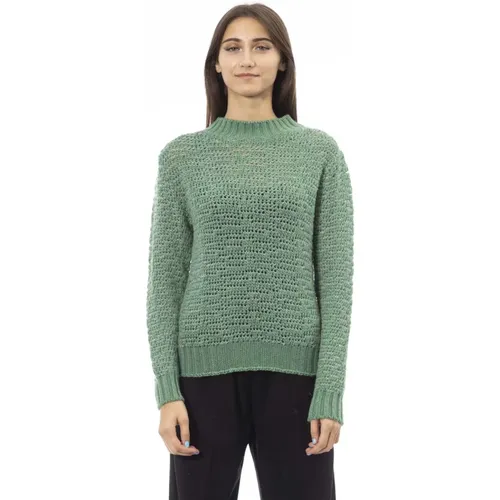 Rollkragenpullover - Gerippter Kragen Manschetten Saum - Alpha Studio - Modalova