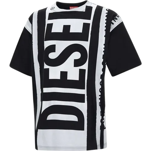 T-shirts and Polos , male, Sizes: M, L, XS, S - Diesel - Modalova