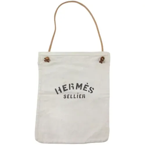 Pre-owned Tote Bags, female, , Size: ONE SIZE Pre-owned Cotton handbags - Hermès Vintage - Modalova