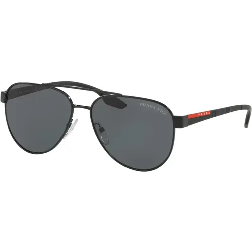 Sunglasses, male, , Size: 58 MM Sunglasses Linea Rossa Stubb SPS 54T - Prada - Modalova