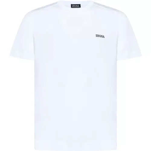 Cotton Crew Neck T-shirt , male, Sizes: XL, 2XL, M, L, 3XL - Ermenegildo Zegna - Modalova