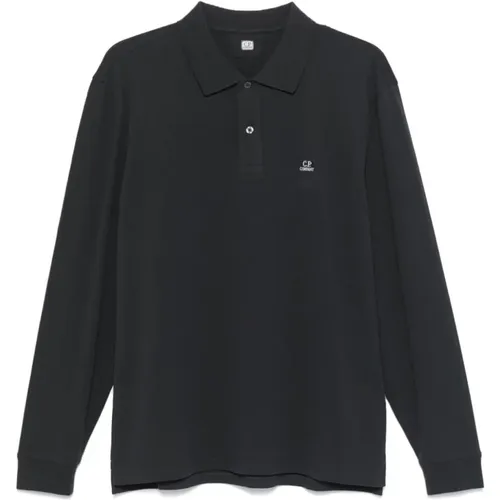 Besticktes Logo-Polo , Herren, Größe: 2XL - C.P. Company - Modalova