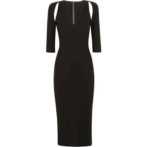 Elegant Midi Dress , female, Sizes: L - Dolce & Gabbana - Modalova