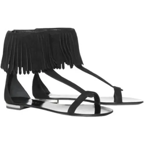 Pre-owned Suede sandals , female, Sizes: 5 UK - Giuseppe Zanotti Pre-owned - Modalova