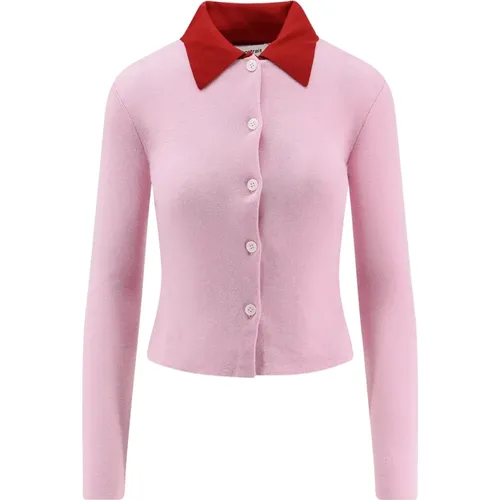 Cardigans, female, , Size: M Merino Wool Cardigan Sweater - Self Portrait - Modalova