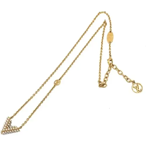 Pre-owned Jewellery, female, , Size: ONE SIZE Pre-owned Fabric necklaces - Louis Vuitton Vintage - Modalova