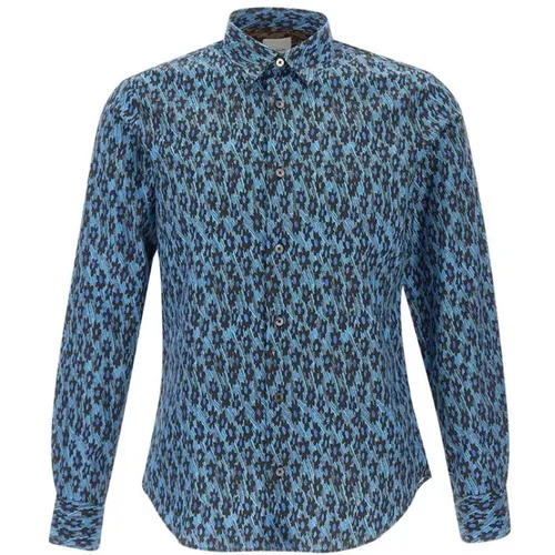 Mens Cotton Animalier Shirt , male, Sizes: XL, S, M - PS By Paul Smith - Modalova