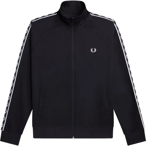 Contrast Tape Track Jacket , male, Sizes: 2XL, L, XL - Fred Perry - Modalova