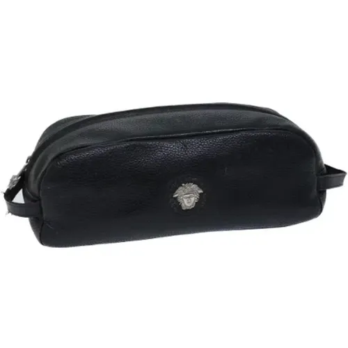 Pre-owned Clutches, female, , Size: ONE SIZE Pre-owned Leather clutches - Versace Pre-owned - Modalova