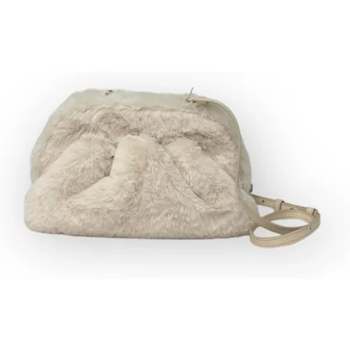 Fur Shell Mini Bag , female, Sizes: ONE SIZE - THEMOIRè - Modalova