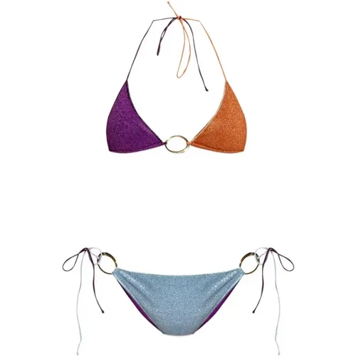 Bikinis, female, , Size: M Metallic Sea Clothing MultiColour Bikini - Oseree - Modalova