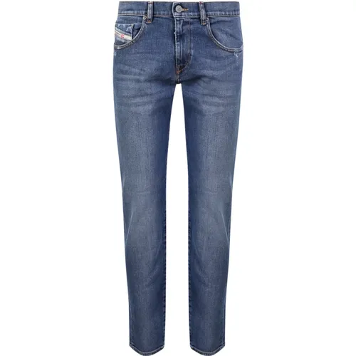 Blaue Slim Fit Jeans für Herren - Diesel - Modalova