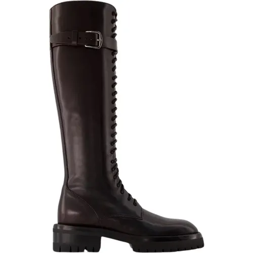 Burgundy Leather Boots - Lijsbet , female, Sizes: 4 UK, 3 UK, 5 UK - Ann Demeulemeester - Modalova