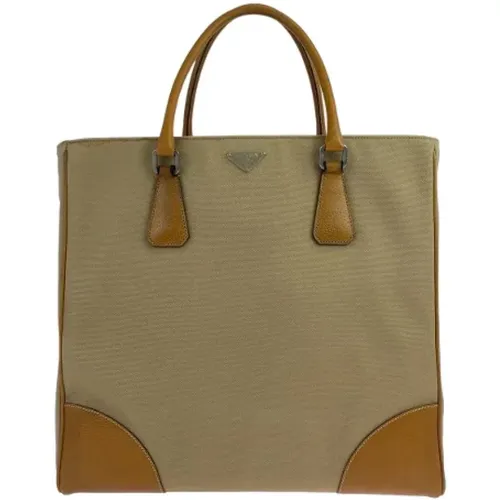 Pre-owned Tote Bags, female, , Size: ONE SIZE Pre-owned Canvas prada-bags - Prada Vintage - Modalova