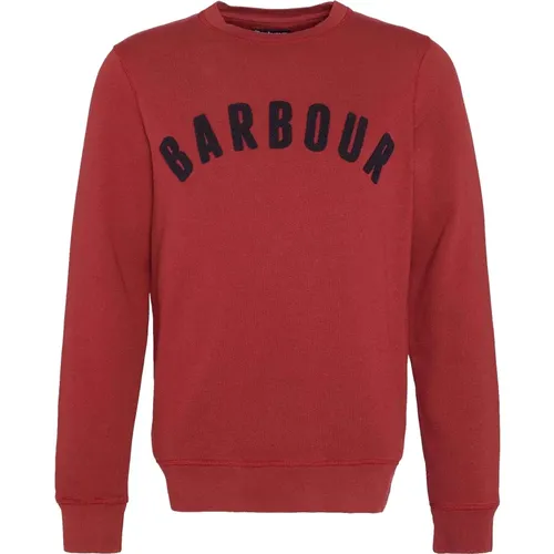 Prep Logo Crew Sweatshirt Highland , Herren, Größe: S - Barbour - Modalova