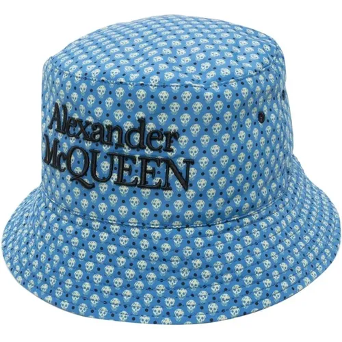 Hats, male, , Size: M Skull-print Bucket Hat - alexander mcqueen - Modalova