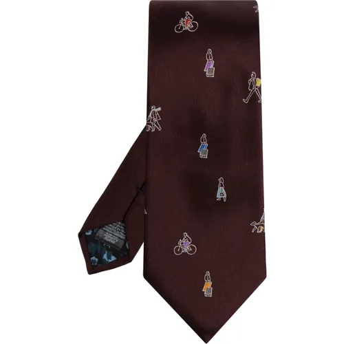 Ties, male, , Size: ONE SIZE Silk tie - Paul Smith - Modalova