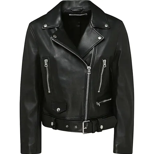 Leather Jacket , female, Sizes: S, M - Acne Studios - Modalova