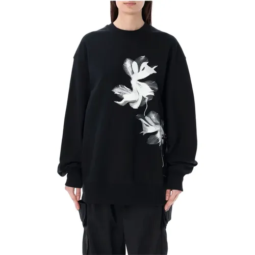 Flowers Crewneck Sweatshirt , female, Sizes: L, M, XL - Y-3 - Modalova