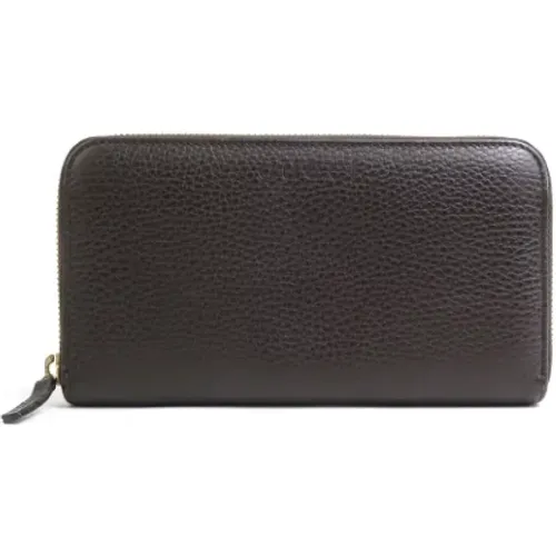 Pre-owned Wallets, unisex, , Size: ONE SIZE Pre-owned Leather wallets - Gucci Vintage - Modalova