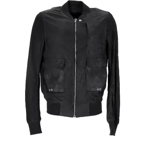 Pre-owned Leather outerwear , male, Sizes: XS - Rick Owens Pre-owned - Modalova