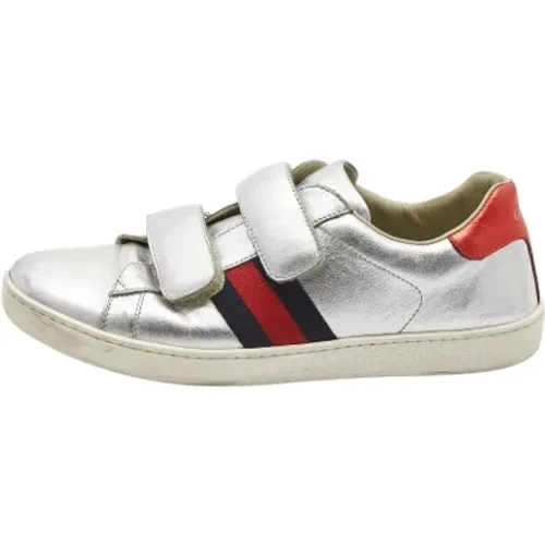 Pre-owned Sneakers, female, , Size: 6 US Pre-owned Leather sneakers - Gucci Vintage - Modalova