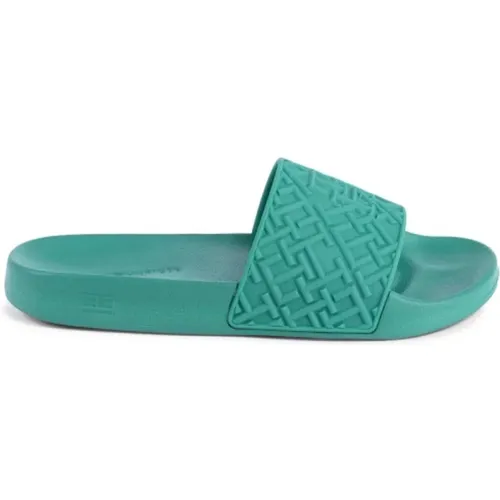 Sliders, female, , Size: 11 US Pool Slides for Women - Tommy Hilfiger - Modalova