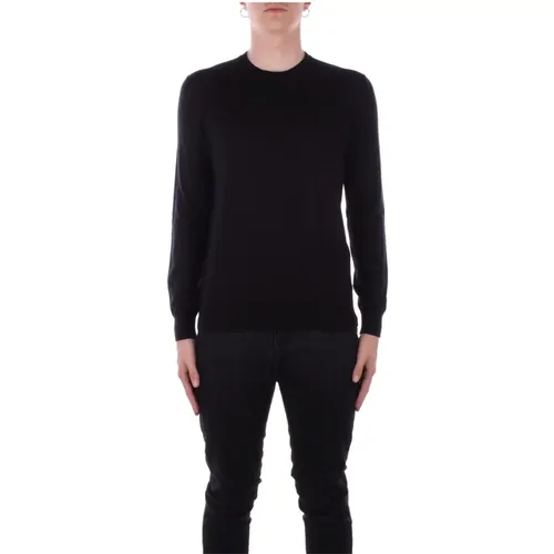 Schwarzer Pullover Modell Regular Fit , Herren, Größe: L - Alpha Studio - Modalova