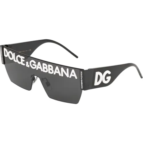 Sunglasses, male, , Size: 43 MM Sunglasses Logo DG 2233 - Dolce & Gabbana - Modalova