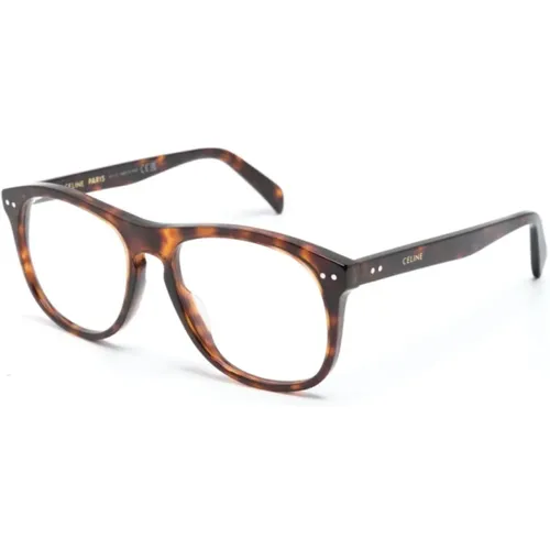 Braun/Havanna Optische Brille Stilvolles Must-Have , Herren, Größe: 54 MM - Celine - Modalova