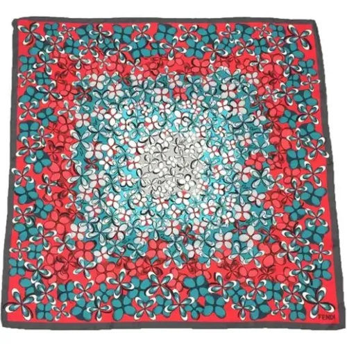 Pre-owned Scarves, female, , Size: ONE SIZE Pre-owned Silk scarves - Fendi Vintage - Modalova