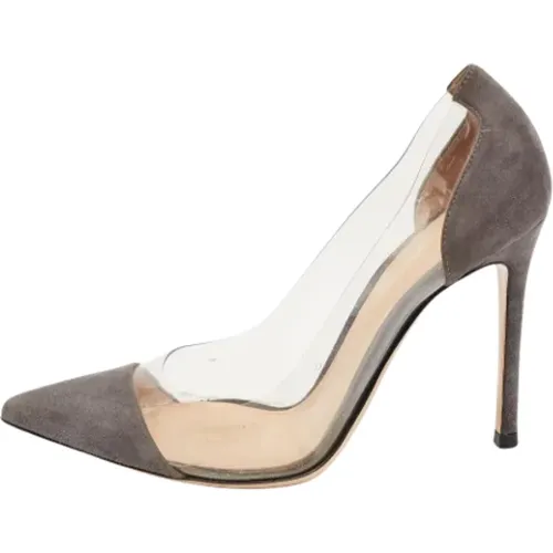 Pre-owned Pumps, female, , Size: 5 1/2 US Pre-owned Suede heels - Gianvito Rossi Pre-owned - Modalova