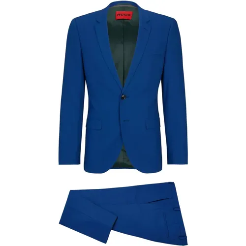 Single Breasted Suits, male, , Size: XL Extra Slim Fit Two-Piece Suit - Hugo Boss - Modalova